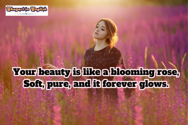 2 Line Khubsurat Tareef Shayari for Beautiful Girl in English no 1
