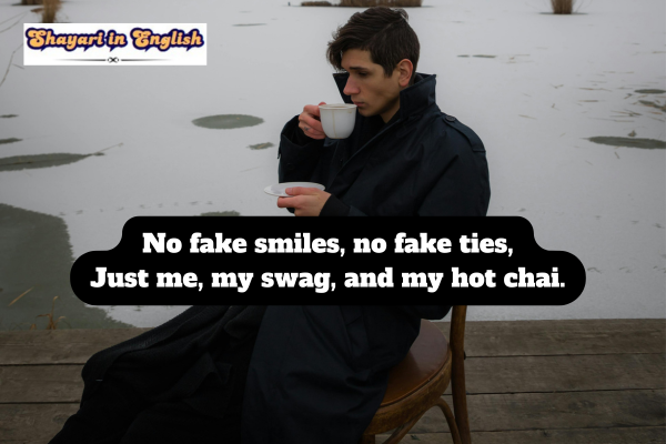 No 03 Chai Shayari in English Attitude