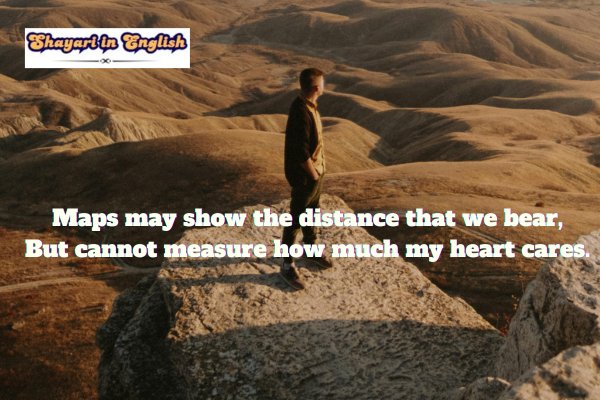 Romantic Long Distance Relationship Shayari no 2