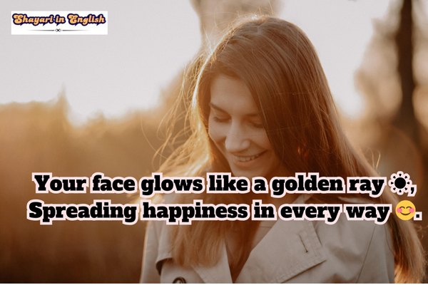 Tareef Shayari for Beautiful Girl in English with Emoji no 6