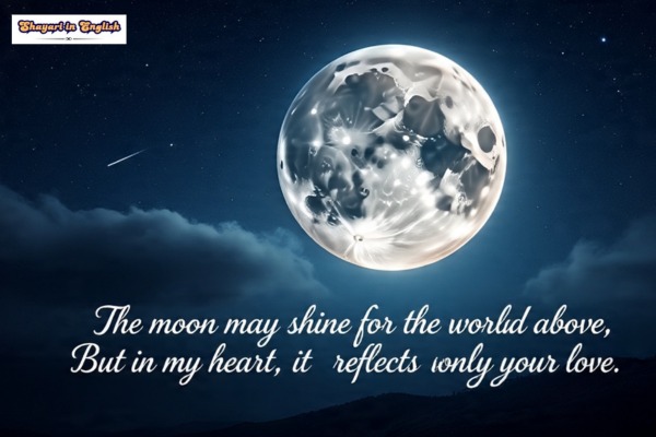 Love Moon Shayari In English 