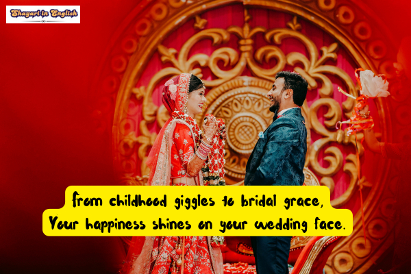 Sister wedding shayari 