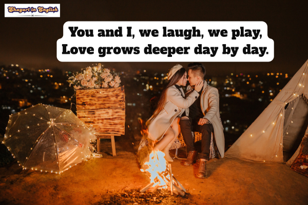 Cute couple shayari in English