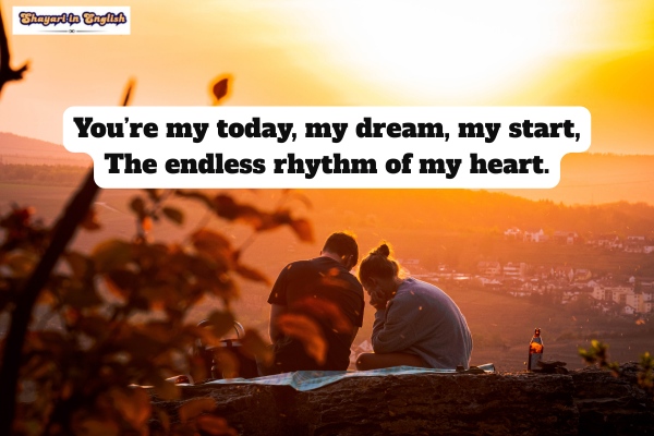 Love couple shayari in English