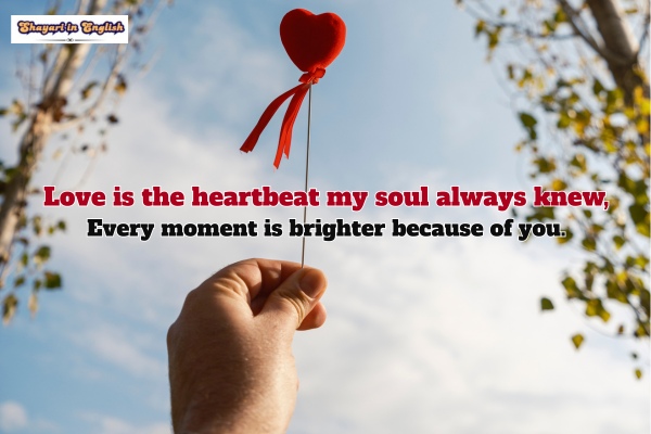 Love shayari in English