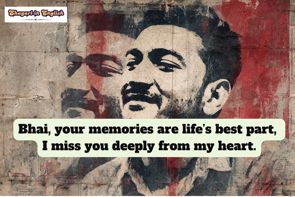 Miss you bhai shayari on life