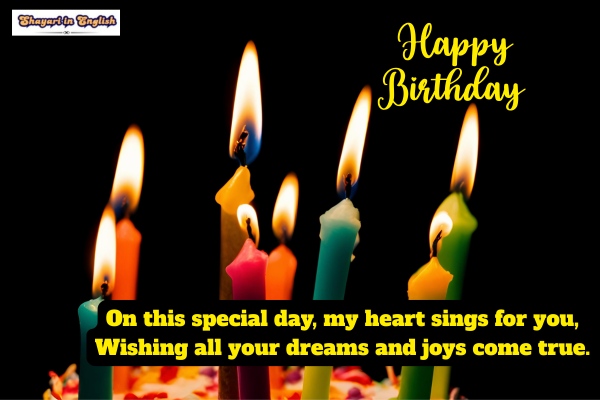 Birthday shayari for love