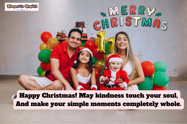 Happy christmas shayari in English