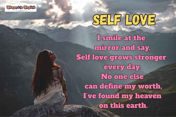 Self love shayari 4 lines