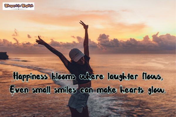 Happy shayari in English