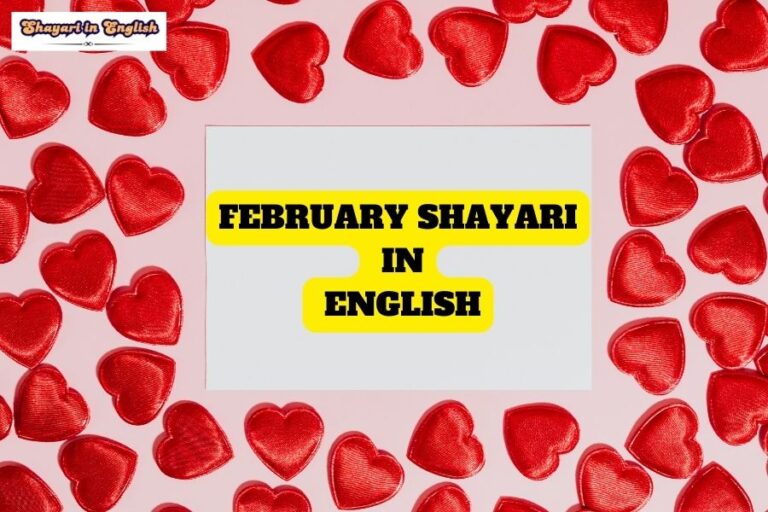 February shayari in English