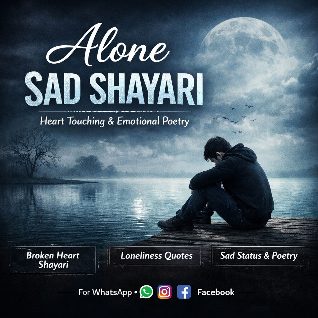 alone sad shayari