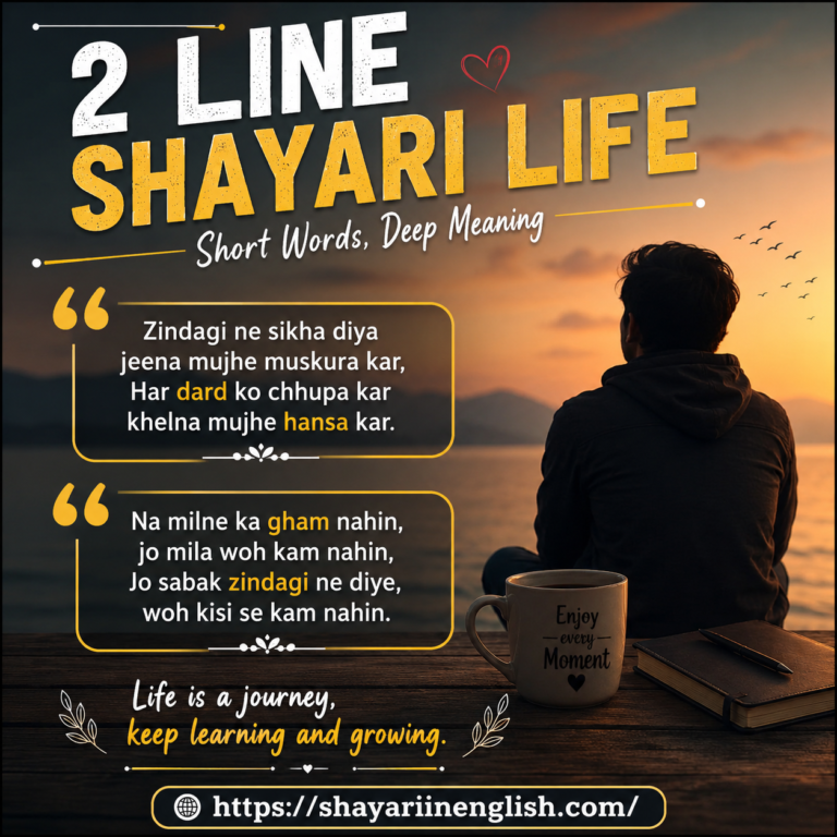 2 line shayari life