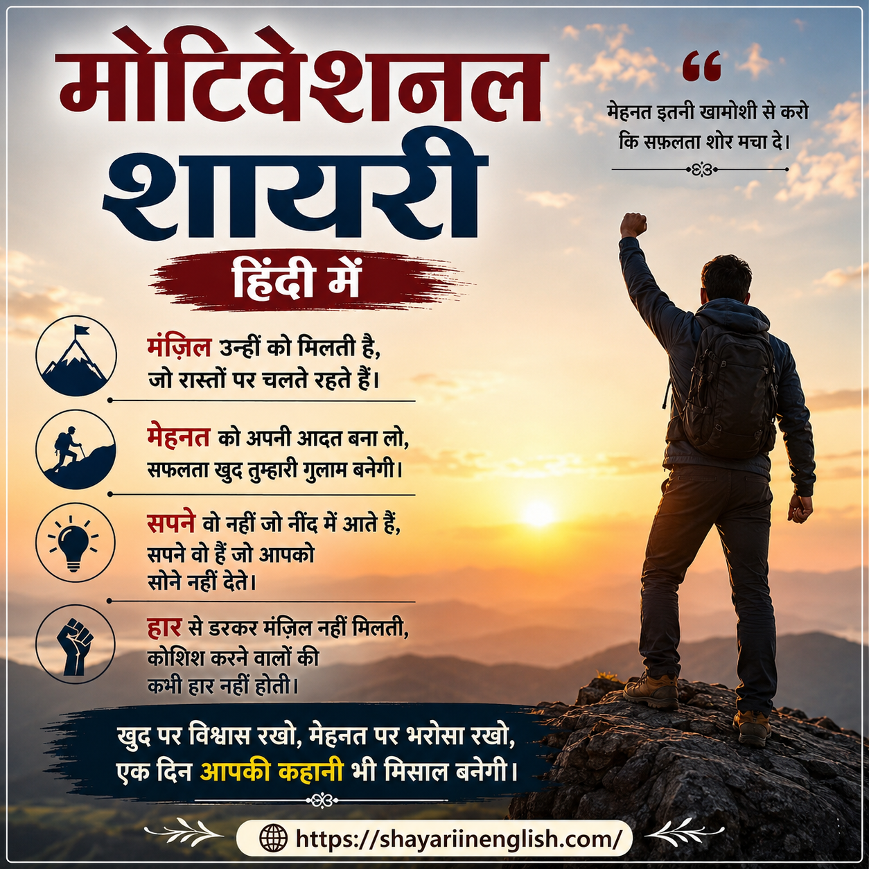 motivational shayari in hindi